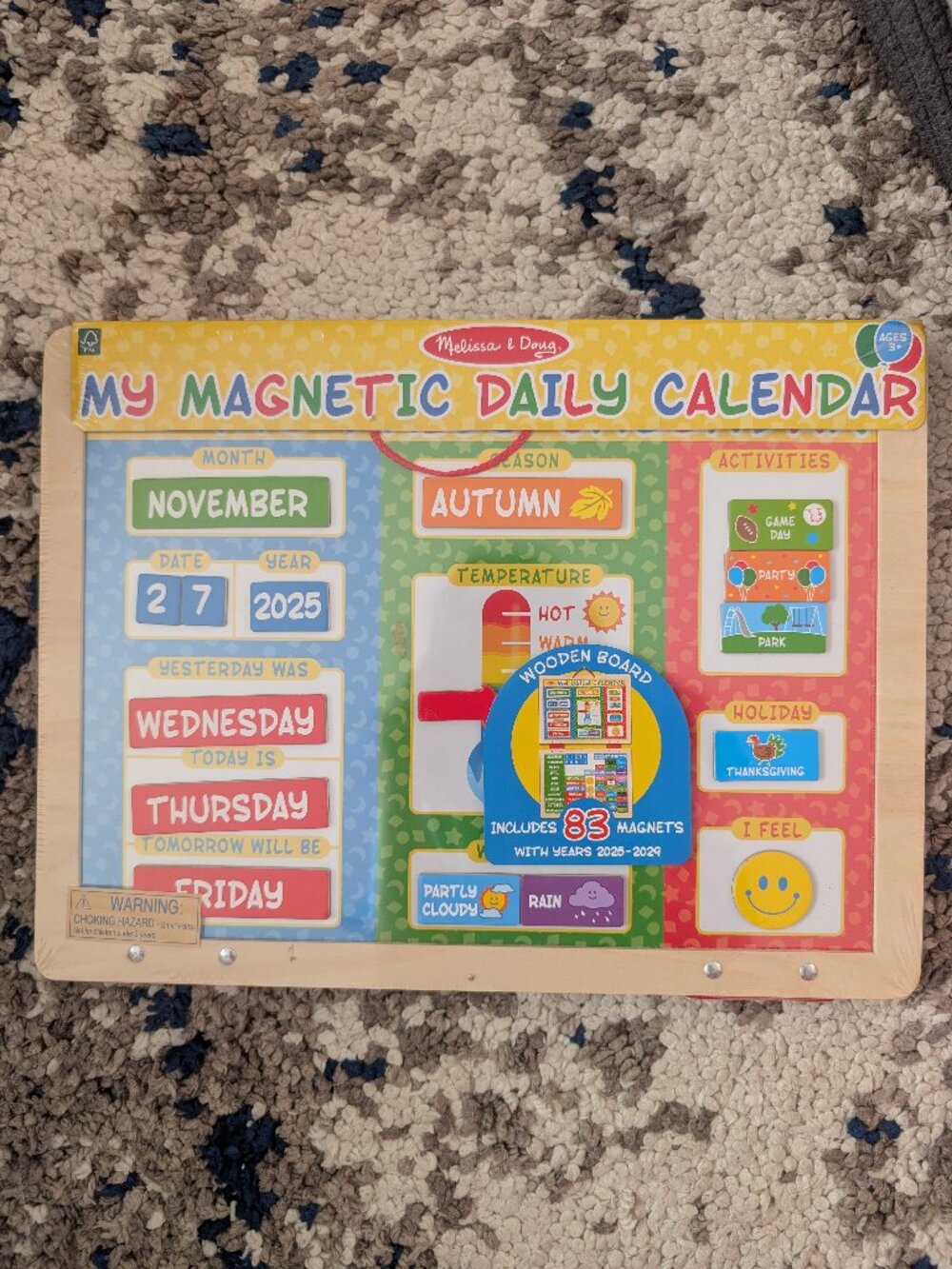 My First Daily Magnetic Calendar Activity KIDS